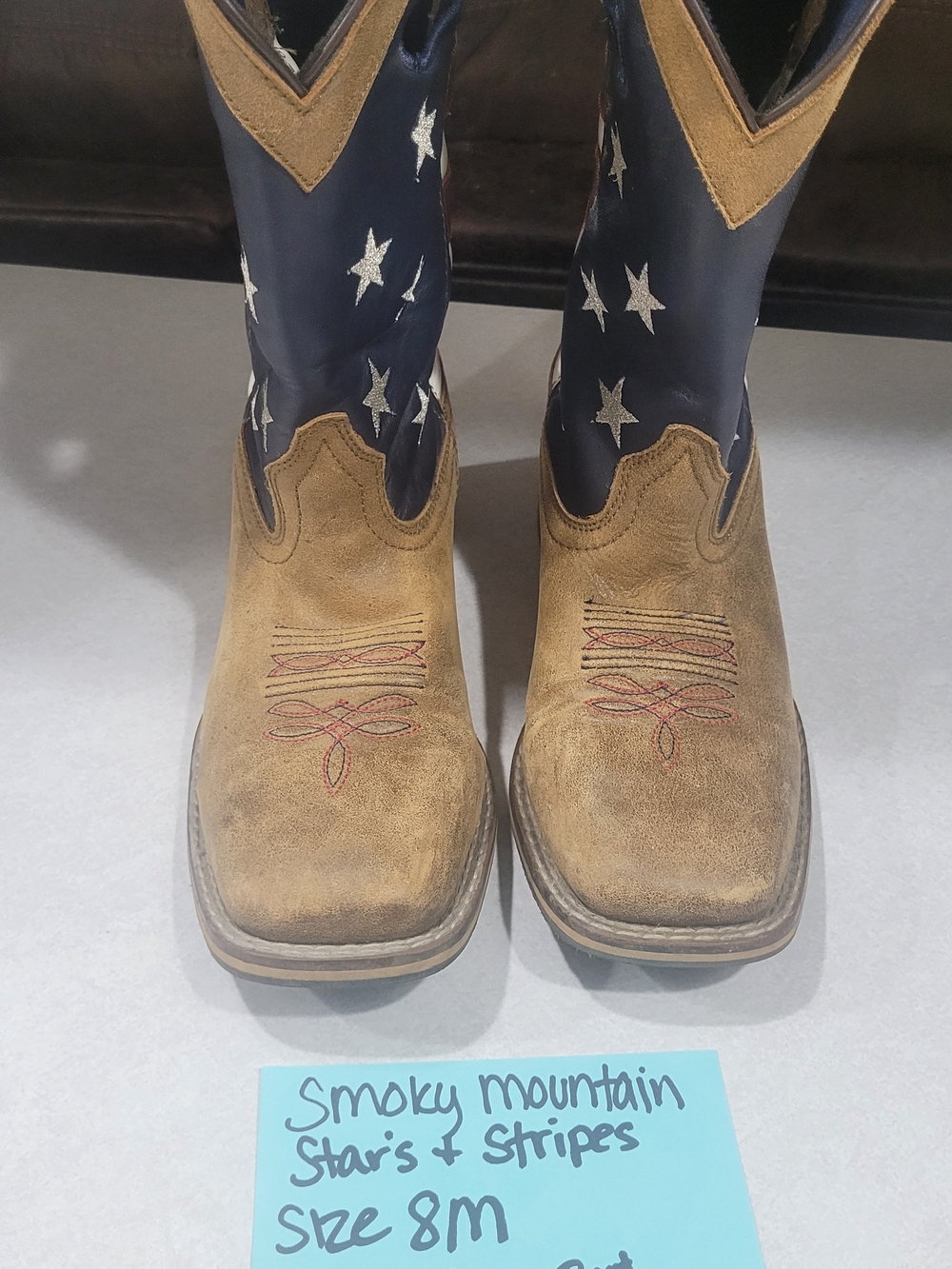 Only Worn Once For 4th Of JULY Event. Smoky Mountains Boots.